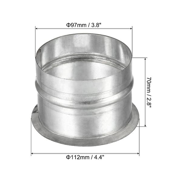 4" Vent Duct Connector Flange Fitting Duct Air Tight Vent Extension